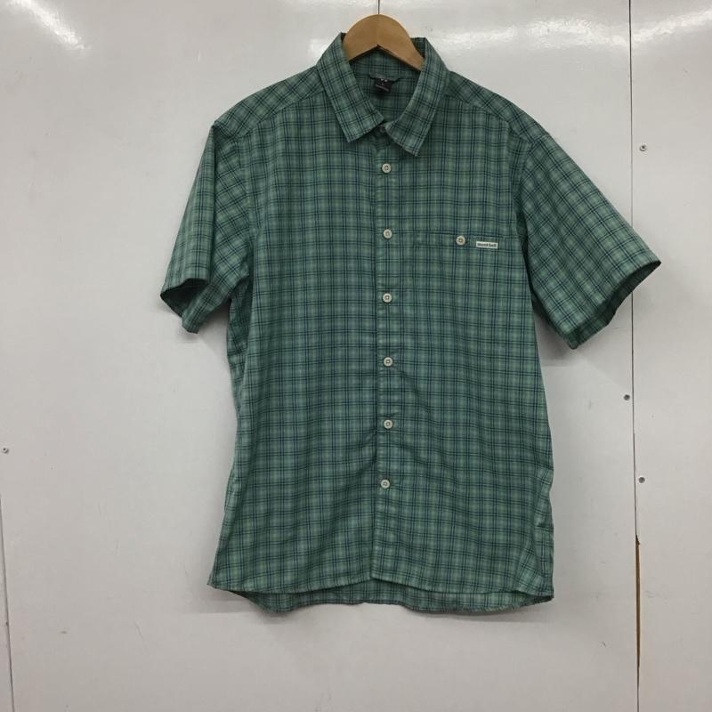 モンベル mont-bell シャツ、ブラウス 半袖 半袖シャツ チェックシャツ カラーシャツ L チェック マルチカラー / マルチカラー / multicolor メンズ USED 古着 中古 10153958