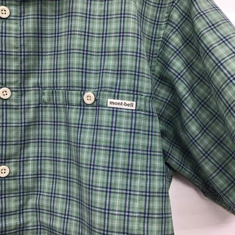 モンベル mont-bell シャツ、ブラウス 半袖 半袖シャツ チェックシャツ カラーシャツ L チェック マルチカラー / マルチカラー / multicolor メンズ USED 古着 中古 10153958
