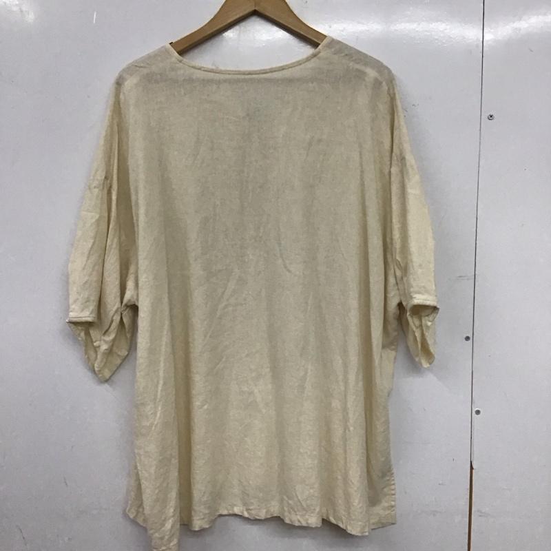 スタディオクリップ studio CLIP カットソー 半袖 FREE 無地 アイボリー / アイボリー / レディース USED 古着 中古 10153959