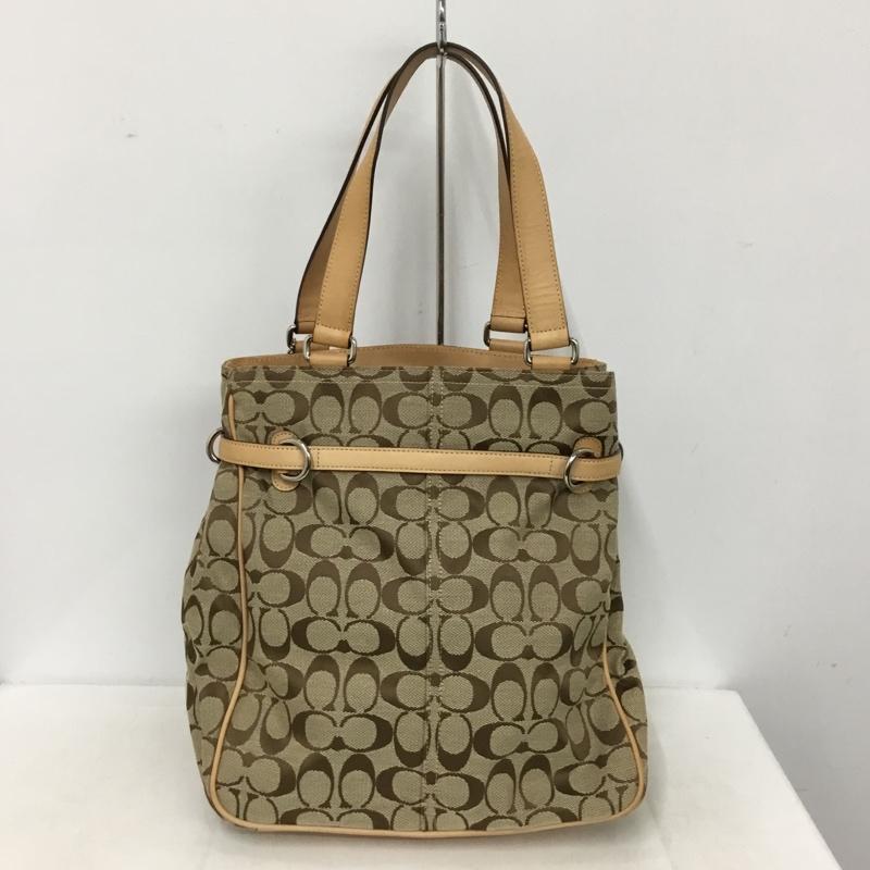 コーチ COACH トートバッグ トートバッグ 6352 シグネチャー 総柄 ベージュ / ベージュ / beige レディース USED 古着 中古 10153960