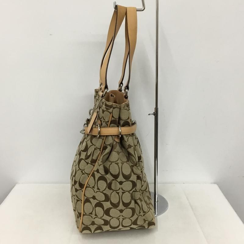 コーチ COACH トートバッグ トートバッグ 6352 シグネチャー 総柄 ベージュ / ベージュ / beige レディース USED 古着 中古 10153960