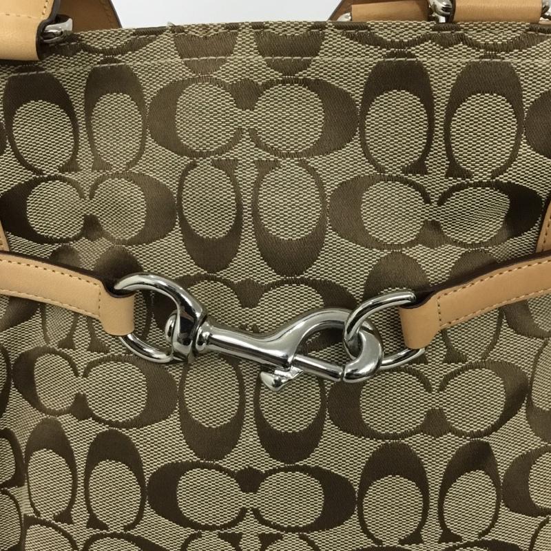 コーチ COACH トートバッグ トートバッグ 6352 シグネチャー 総柄 ベージュ / ベージュ / beige レディース USED 古着 中古 10153960
