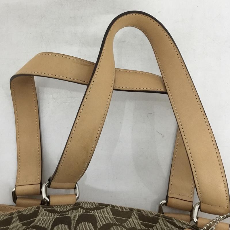 コーチ COACH トートバッグ トートバッグ 6352 シグネチャー 総柄 ベージュ / ベージュ / beige レディース USED 古着 中古 10153960