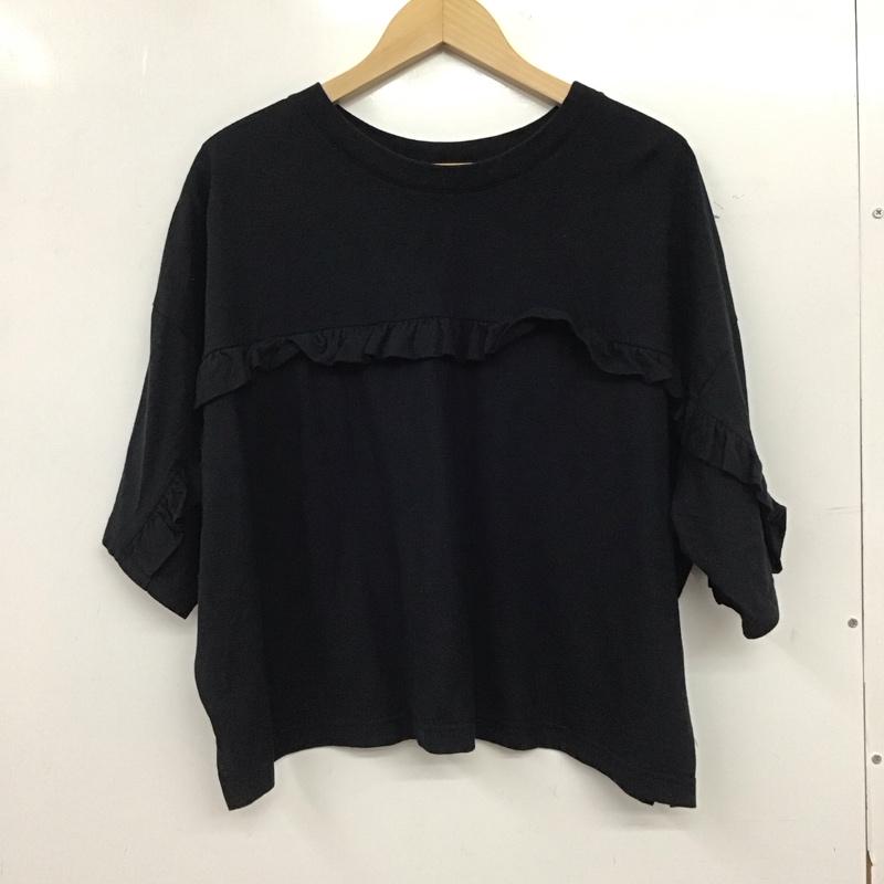 ニコアンド niko and... カットソー 半袖 M 無地 黒 / ブラック / black レディース USED 古着 中古 10153961