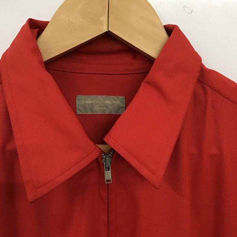 コムデギャルソンオム COMME des GARCONS HOMME ジャケット、上着 ジャンパー、ブルゾン ジップアップジャケット アウター カラージャケット 無地 赤 / レッド / red メンズ USED 古着 中古 10153962