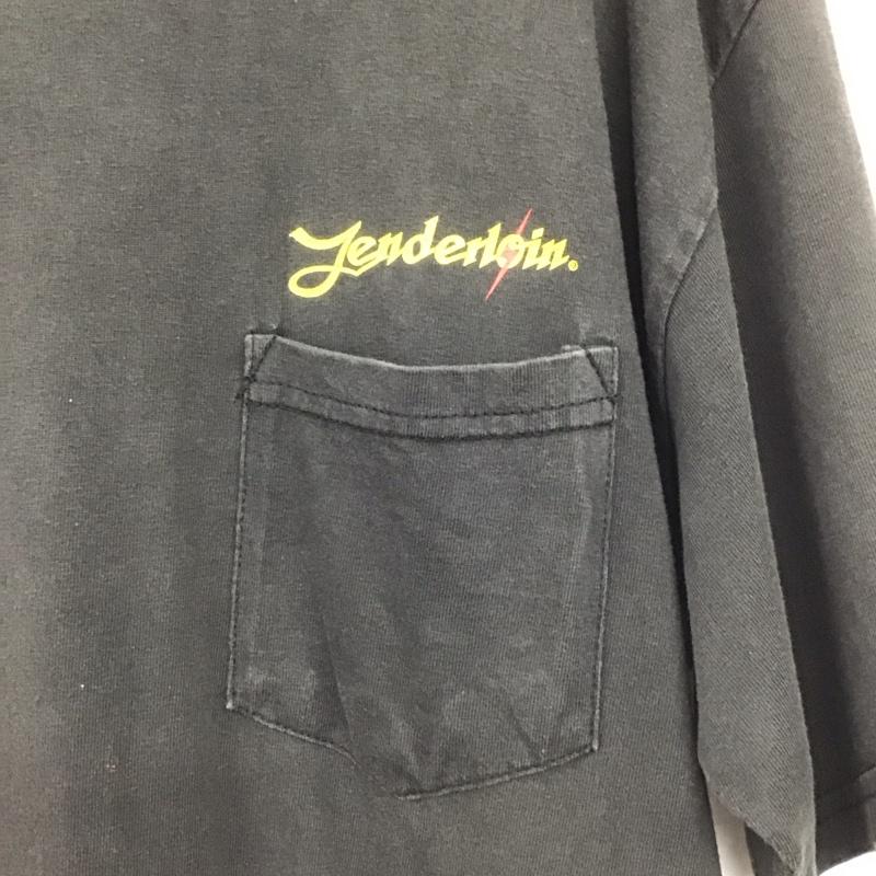 テンダーロイン TENDERLOIN Tシャツ 半袖 半袖カットソー プリントTシャツ クルーネックカットソー L ロゴ、文字 ダークグレー / ダークグレー / メンズ USED 古着 中古 10153963