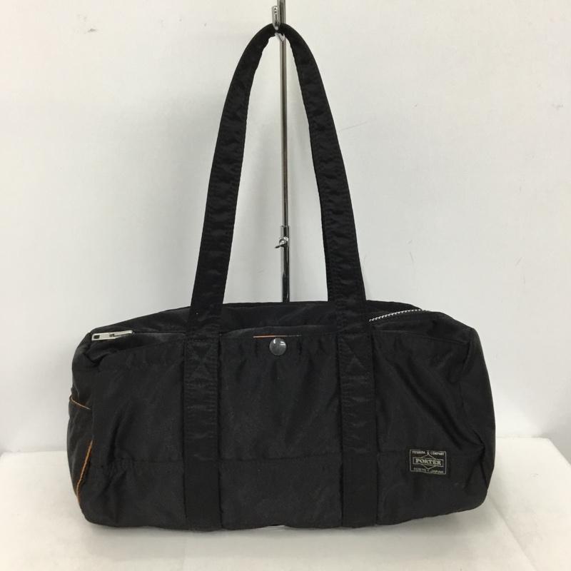 ポーター PORTER ボストンバッグ ボストンバッグ ミニボストン タンカー ロゴ、文字 黒 / ブラック / black メンズ USED 古着 中古 10153965