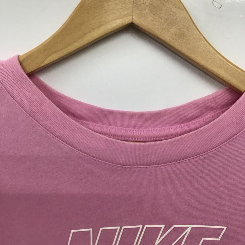 ナイキ NIKE Tシャツ 半袖 L ロゴ、文字 X プリント 桃 / ピンク / pink メンズ USED 古着 中古 10153966