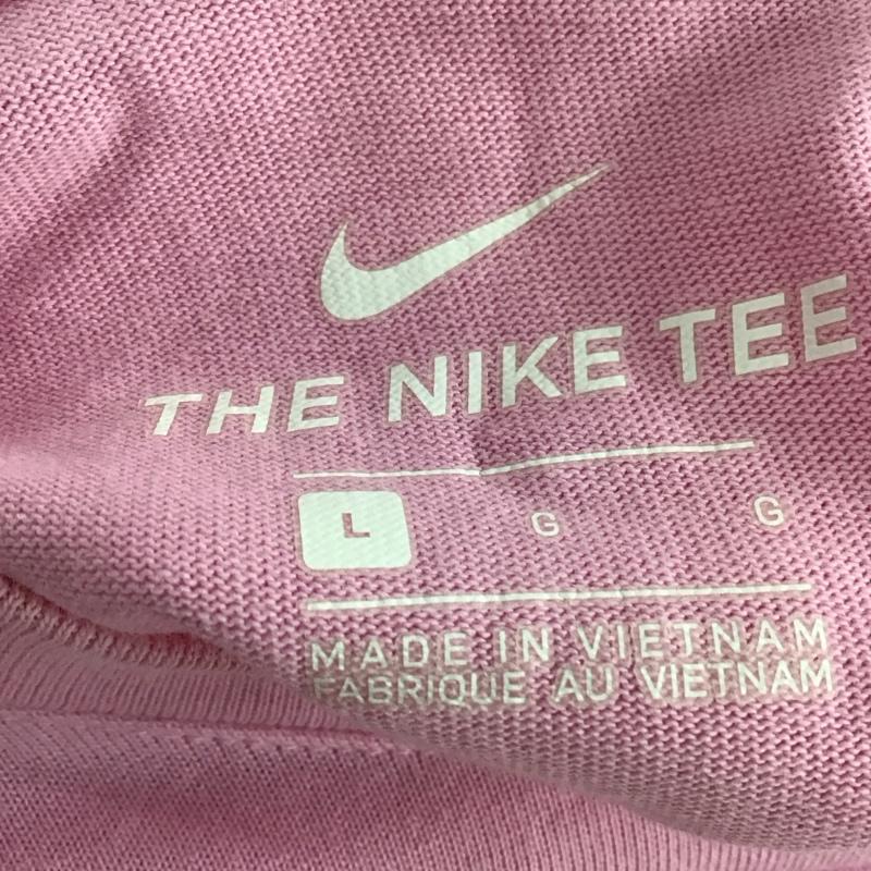 ナイキ NIKE Tシャツ 半袖 L ロゴ、文字 X プリント 桃 / ピンク / pink メンズ USED 古着 中古 10153966