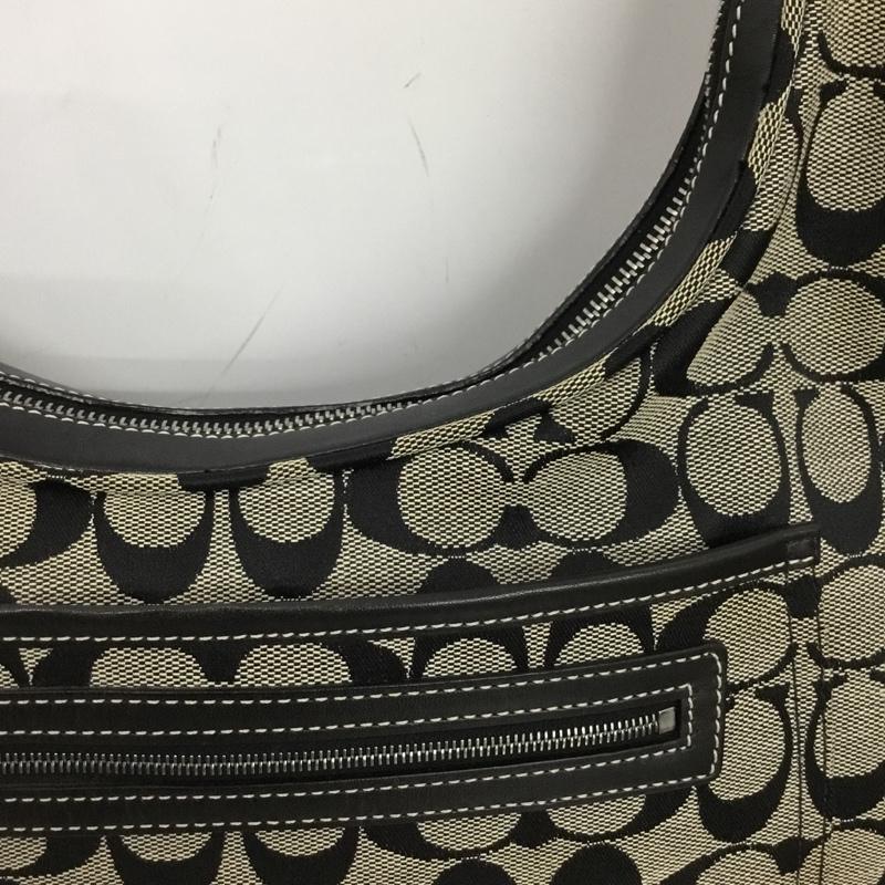 コーチ COACH トートバッグ トートバッグ 6070 シグネチャー ワンショルダー 総柄 黒 / ブラック / black レディース USED 古着 中古 10153969