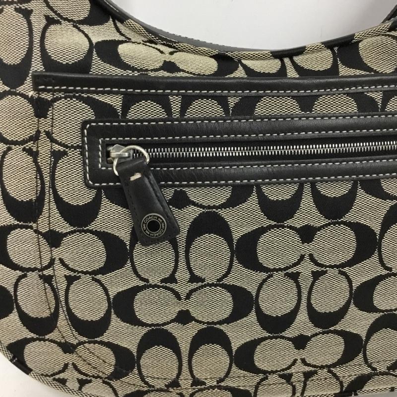 コーチ COACH トートバッグ トートバッグ 6070 シグネチャー ワンショルダー 総柄 黒 / ブラック / black レディース USED 古着 中古 10153969