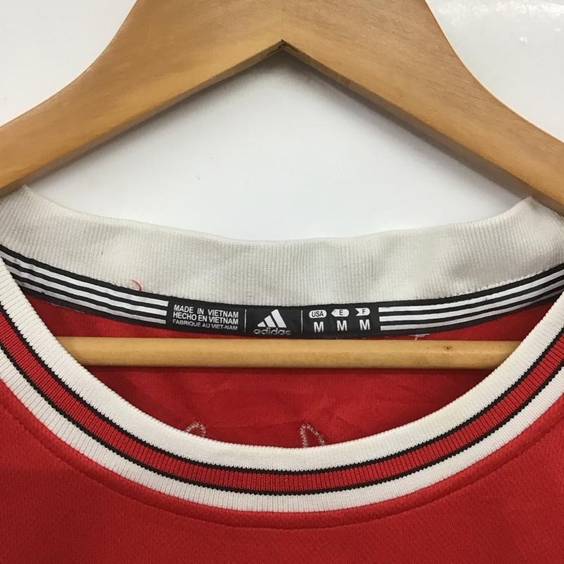 アディダス adidas タンクトップ タンクトップ スポーツウェア ユニフォーム タンクトップ M ロゴ、文字 赤 / レッド / red メンズ USED 古着 中古 10153972