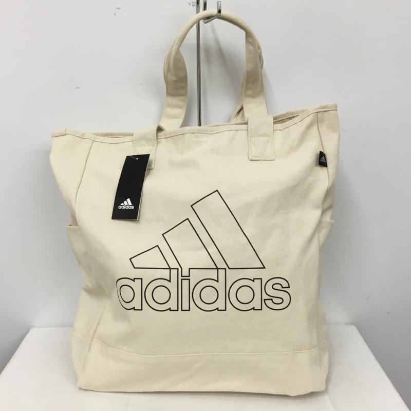 アディダス adidas トートバッグ トートバッグ GN8872 キャンバストート ロゴ、文字 アイボリー / アイボリー / メンズ USED 古着 中古 10153973