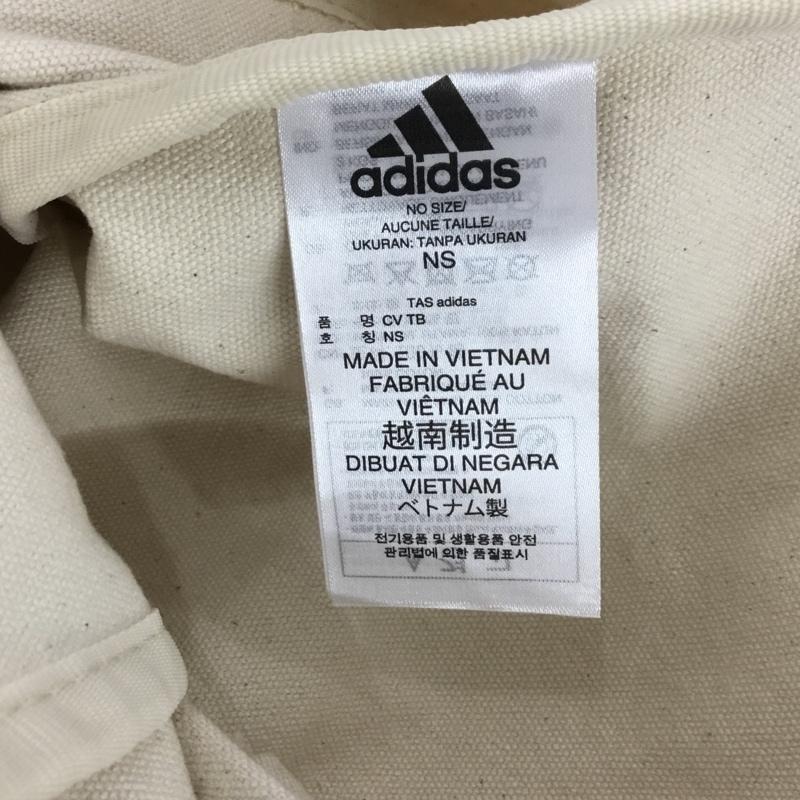 アディダス adidas トートバッグ トートバッグ GN8872 キャンバストート ロゴ、文字 アイボリー / アイボリー / メンズ USED 古着 中古 10153973
