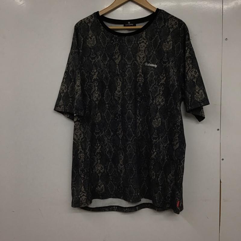 サブサエティ Subciety Tシャツ 半袖 半袖カットソー プリントTシャツ クルーネックカットソー XL プリント マルチカラー / マルチカラー / multicolor メンズ USED 古着 中古 10153975