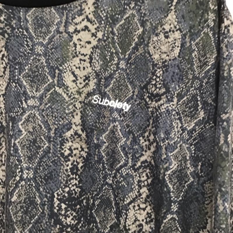 サブサエティ Subciety Tシャツ 半袖 半袖カットソー プリントTシャツ クルーネックカットソー XL プリント マルチカラー / マルチカラー / multicolor メンズ USED 古着 中古 10153975