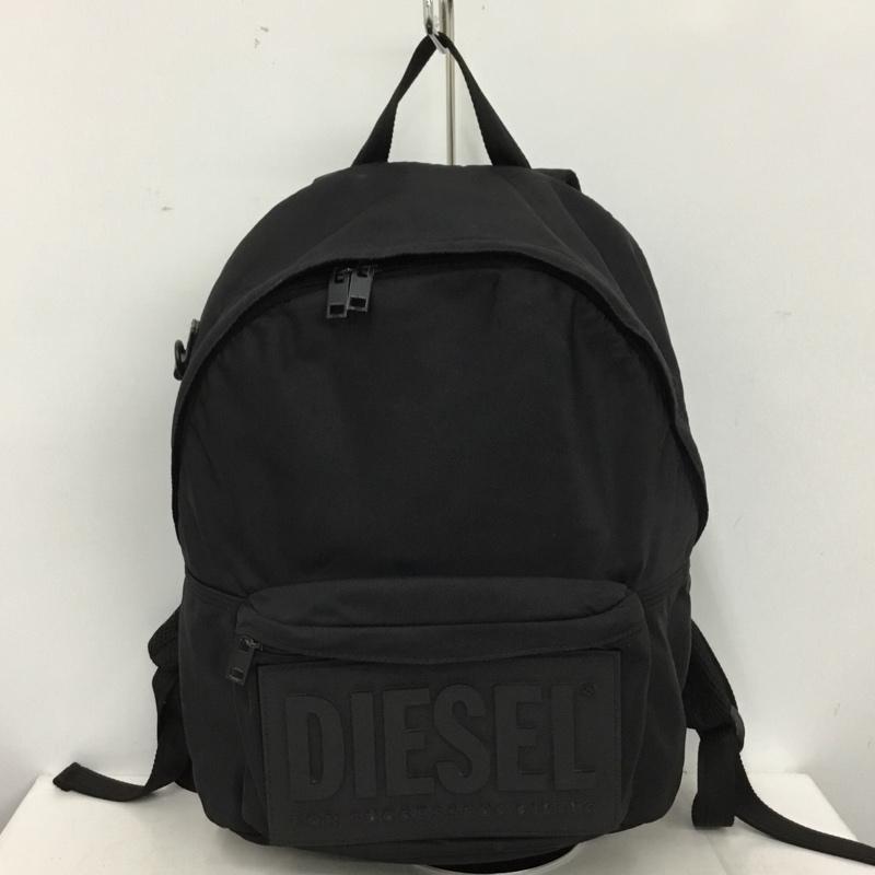 ディーゼル DIESEL リュックサック、デイパック リュックサック、デイバッグ ラバーパッチ ロゴ、文字 黒 / ブラック / black メンズ USED 古着 中古 10153978