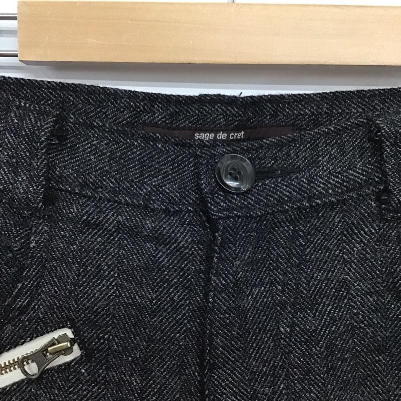 サージュデクレ sage de cret パンツ スラックス ワイドパンツ カジュアルパンツ ワークパンツ L 無地 ダークグレー / ダークグレー / メンズ USED 古着 中古 10153979