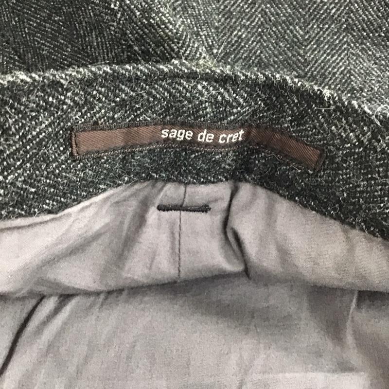 サージュデクレ sage de cret パンツ スラックス ワイドパンツ カジュアルパンツ ワークパンツ L 無地 ダークグレー / ダークグレー / メンズ USED 古着 中古 10153979