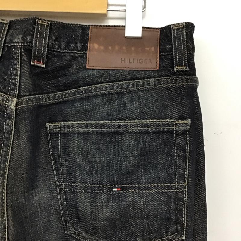 トミーヒルフィガー TOMMY HILFIGER パンツ デニム、ジーンズ デニムパンツ スリムパンツ カジュアルパンツ ストレッチパンツ 32インチ ロゴ、文字 インディゴ / インディゴ / Indigo メンズ USED 古着 中古 10153983