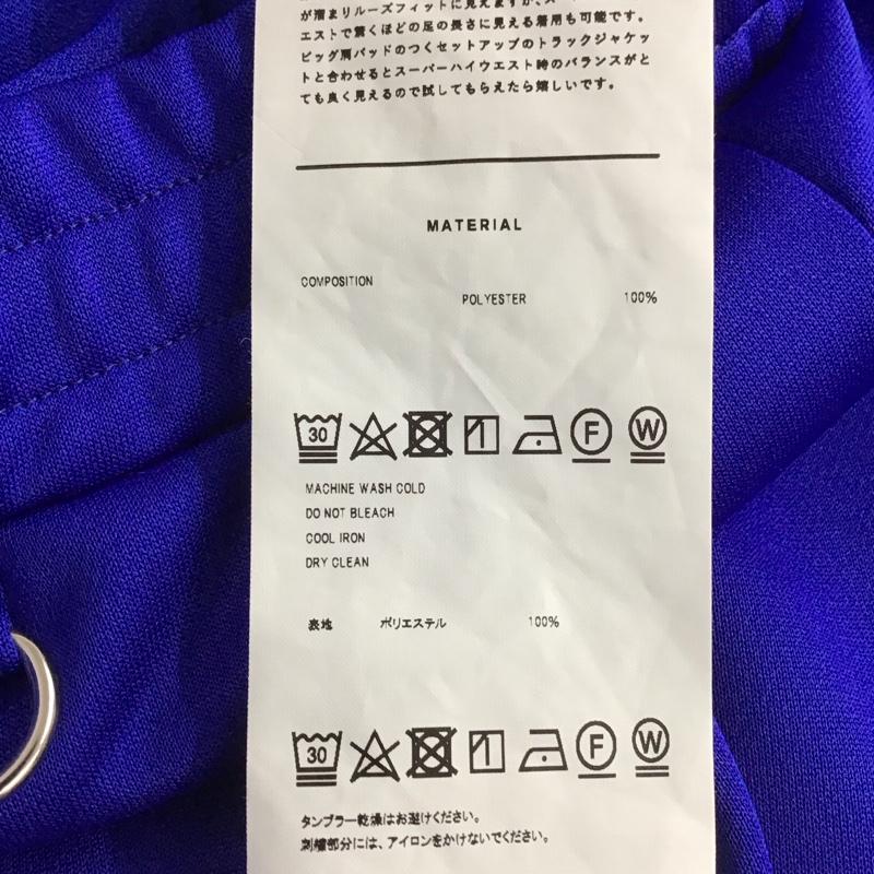 ダブレット doublet パンツ ワークパンツ、ペインターパンツ ジャージパンツ ワイドパンツ カジュアルパンツ トラックパンツ M ロゴ、文字 青 / ブルー / blue メンズ USED 古着 中古 10153985