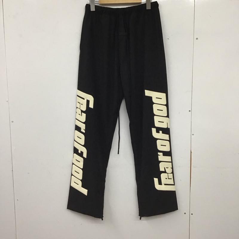 エッセンシャルズ ESSENTIALS パンツ ワークパンツ、ペインターパンツ ワイドパンツ ナイロンパンツ カジュアルパンツ XS ロゴ、文字 黒 / ブラック / black メンズ USED 古着 中古 10153989