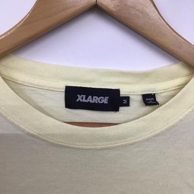 エクストララージ XLARGE カットソー 長袖 長袖カットソー プリントカットソー クルーネック M プリント 黄 / イエロー / yellow メンズ USED 古着 中古 10153990