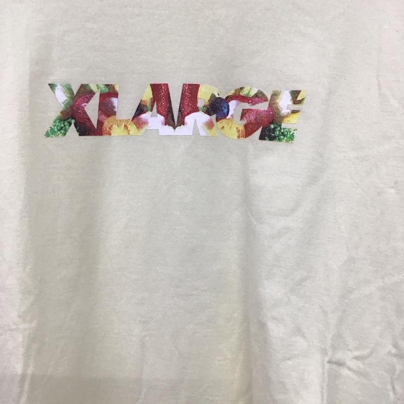 エクストララージ XLARGE カットソー 長袖 長袖カットソー プリントカットソー クルーネック M プリント 黄 / イエロー / yellow メンズ USED 古着 中古 10153990