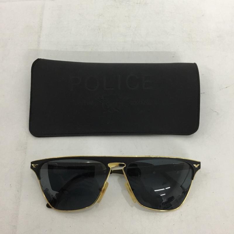 ポリス POLICE めがね・サングラス サングラス ワンポイント 黒 / ブラック / black X 金 / ゴールド / gold color メンズ USED 古着 中古 10153991