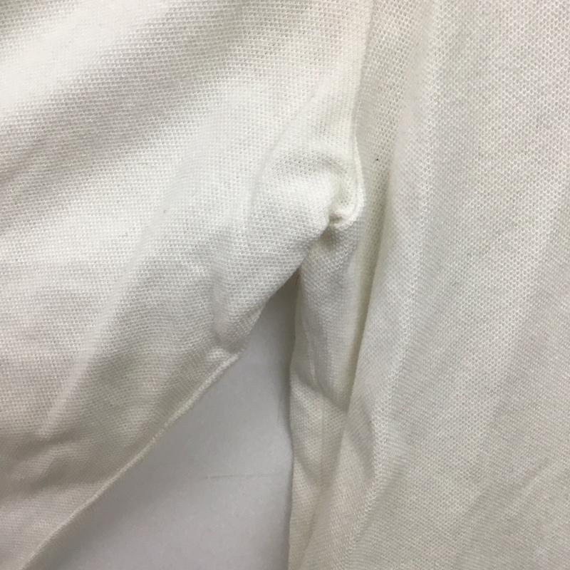 ラコステ LACOSTE ポロシャツ 長袖 長袖ポロシャツ 長袖カットソー カラーシャツ 4 ロゴ、文字 白 / ホワイト / white メンズ USED 古着 中古 10153992