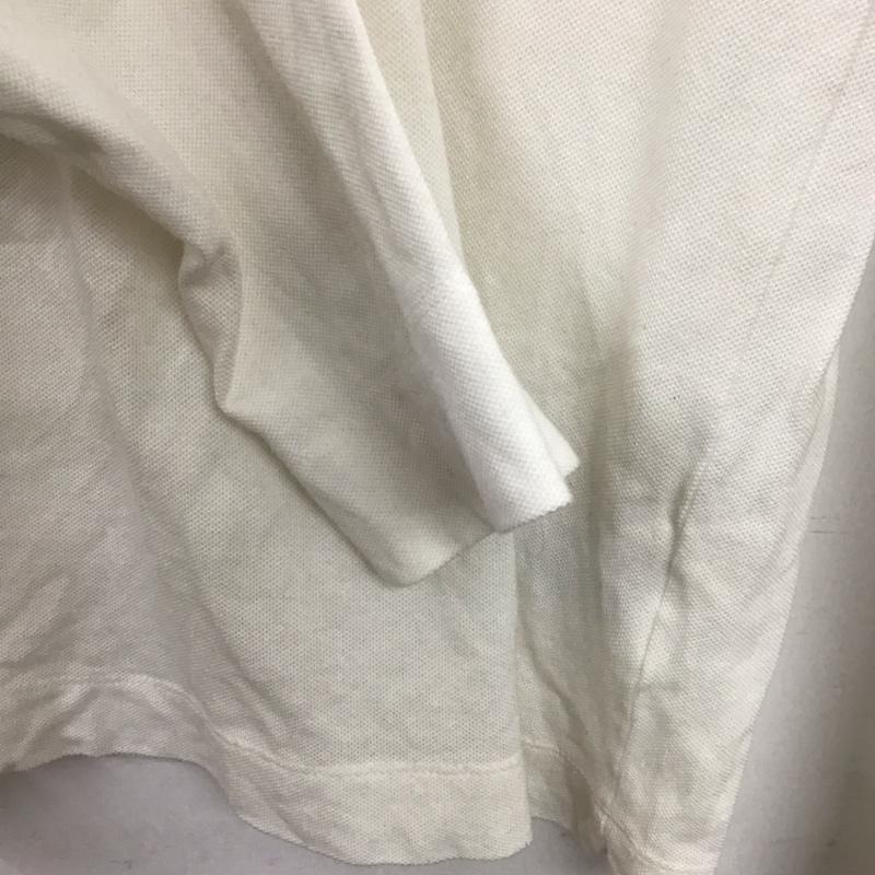 ラコステ LACOSTE ポロシャツ 長袖 長袖ポロシャツ 長袖カットソー カラーシャツ 4 ロゴ、文字 白 / ホワイト / white メンズ USED 古着 中古 10153992