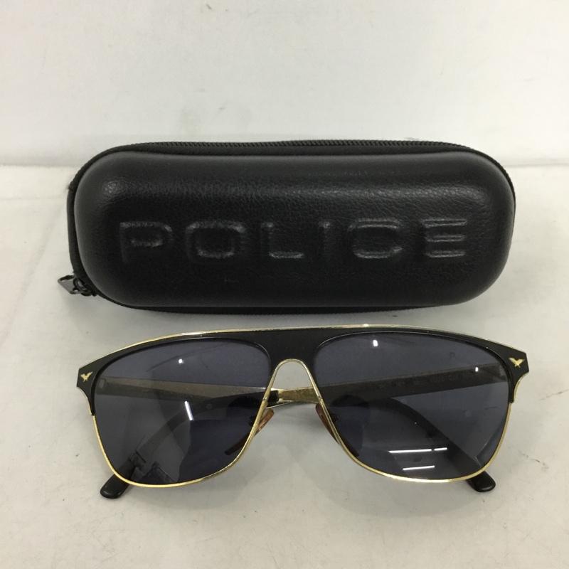 ポリス POLICE めがね・サングラス サングラス ワンポイント 黒 / ブラック / black X 金 / ゴールド / gold color メンズ USED 古着 中古 10153993