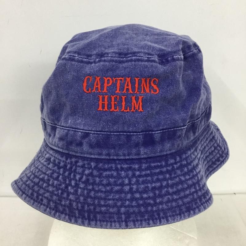 キャプテンズヘルム Captains Helm 帽子 ハット CH26-SS-C01 LOCALS BUCKET HAT ロゴ、文字 青 / ブルー / blue メンズ USED 古着 中古 10153995