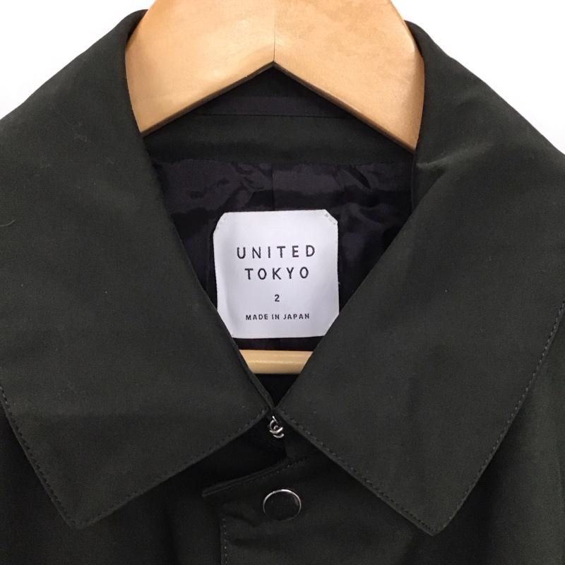 ユナイテッドトウキョウ UNITED TOKYO コート コート一般 400558003 ステンカラーコート アウター 2 無地 カーキ / カーキ / khaki メンズ USED 古着 中古 10153996