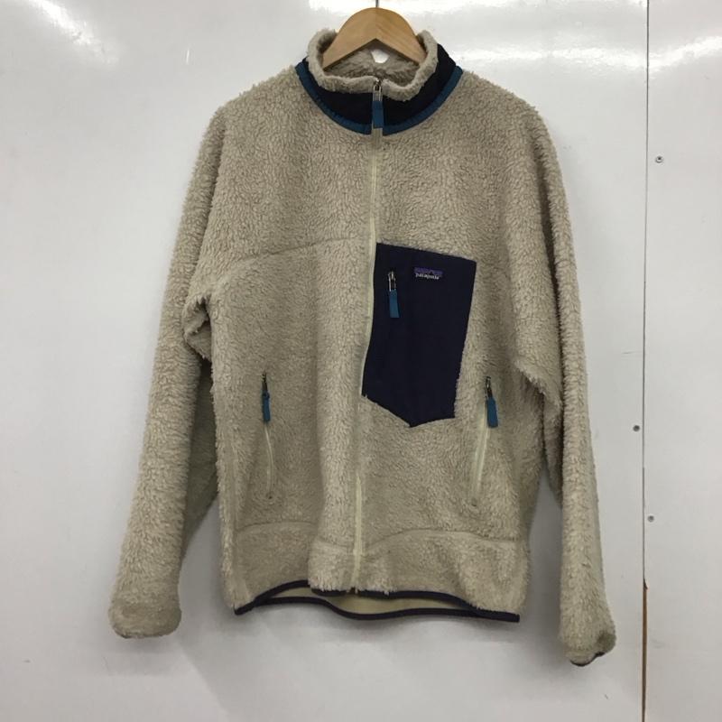 パタゴニア patagonia ジャケット、上着 ジャンパー、ブルゾン 23056fa22 フリースジャケット アウター L ロゴ、文字 ベージュ / ベージュ / beige メンズ USED 古着 中古 10154002