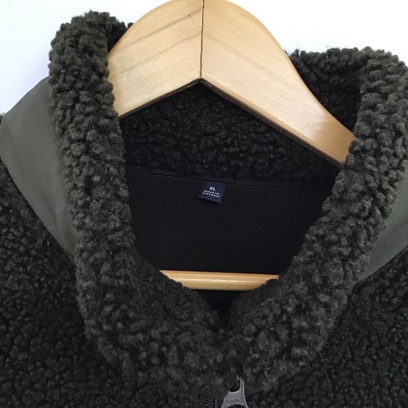 ユニクロ UNIQLO ジャケット、上着 ジャンパー、ブルゾン 341-419752 フリースジャケット アウター XL 無地 カーキ / カーキ / khaki メンズ USED 古着 中古 10154004