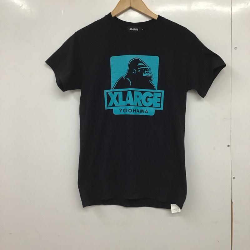エクストララージ XLARGE Tシャツ 半袖 半袖カットソー プリントTシャツ クルーネックカットソー S ロゴ、文字 黒 / ブラック / black メンズ USED 古着 中古 10154006