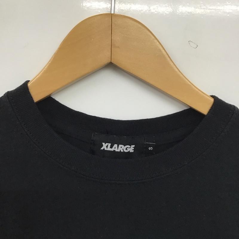 エクストララージ XLARGE Tシャツ 半袖 半袖カットソー プリントTシャツ クルーネックカットソー S ロゴ、文字 黒 / ブラック / black メンズ USED 古着 中古 10154006