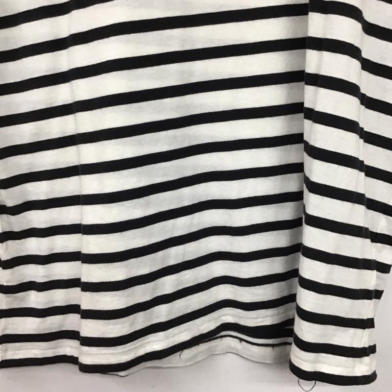 トミー ジーンズ TOMMY JEANS Tシャツ 半袖 半袖カットソー プリントTシャツ クルーネックカットソー S ボーダー柄 白 / ホワイト / white メンズ USED 古着 中古 10154009