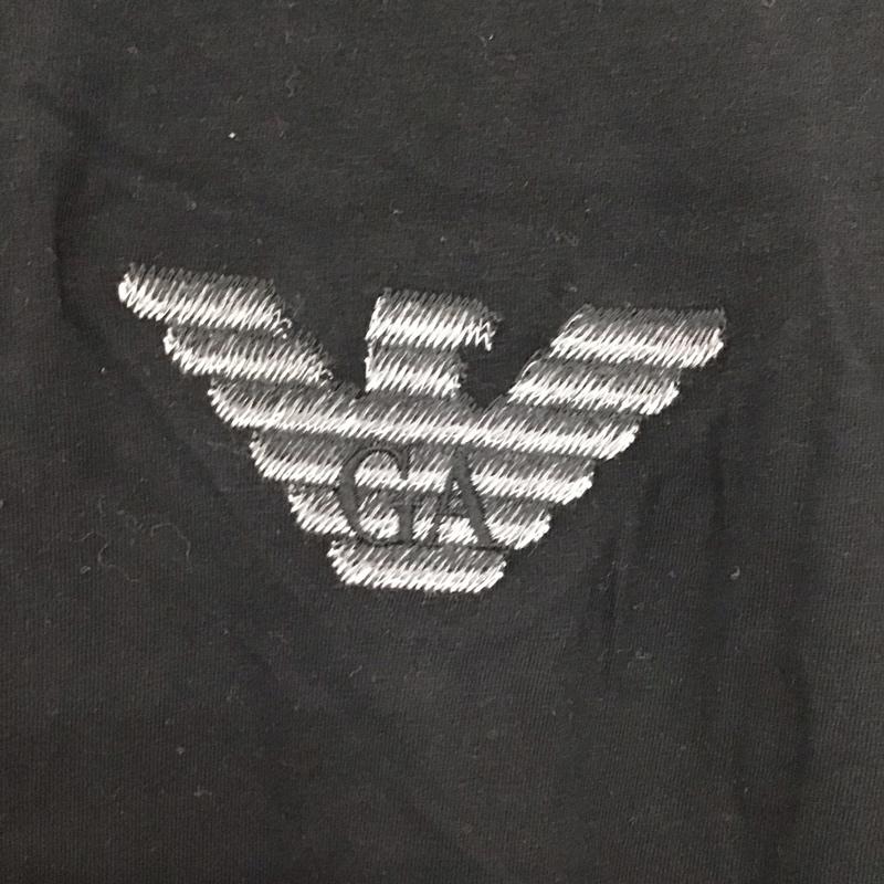 エンポリオアルマーニ EMPORIO ARMANI Tシャツ 半袖 半袖カットソー プリントTシャツ クルーネックカットソー S ロゴ、文字 黒 / ブラック / black メンズ USED 古着 中古 10154010