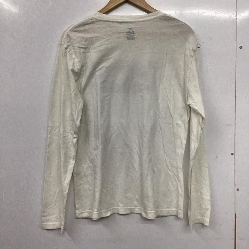 チャムス CHUMS Tシャツ 長袖 長袖カットソー プリントTシャツ クルーネックカットソー S ロゴ、文字 白 / ホワイト / white メンズ USED 古着 中古 10154011