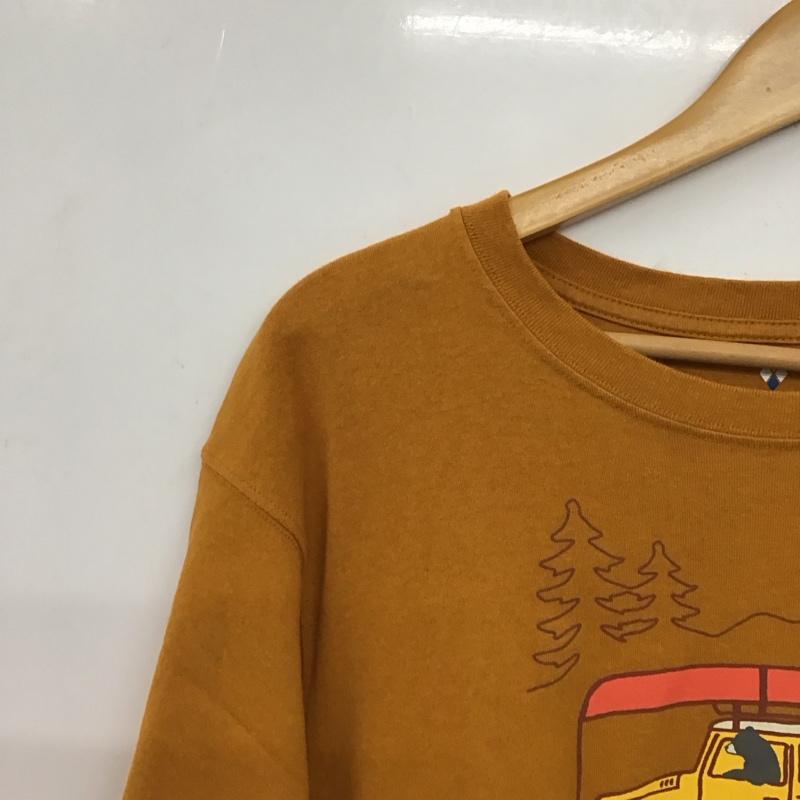 モンベル mont-bell Tシャツ 半袖 半袖カットソー プリントTシャツ クルーネックカットソー L プリント 橙 / オレンジ / orange メンズ USED 古着 中古 10154012