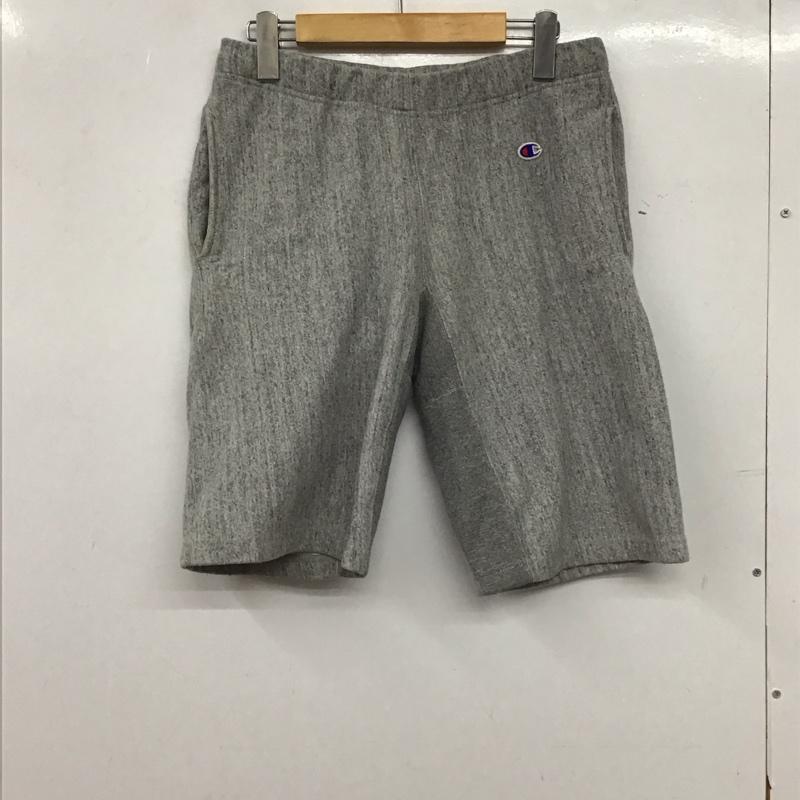 チャンピオン Champion パンツ ショートパンツ ショートパンツ ハーフパンツ カジュアルパンツ スウェットパンツ L ロゴ、文字 灰 / グレー / gray メンズ USED 古着 中古 10154016
