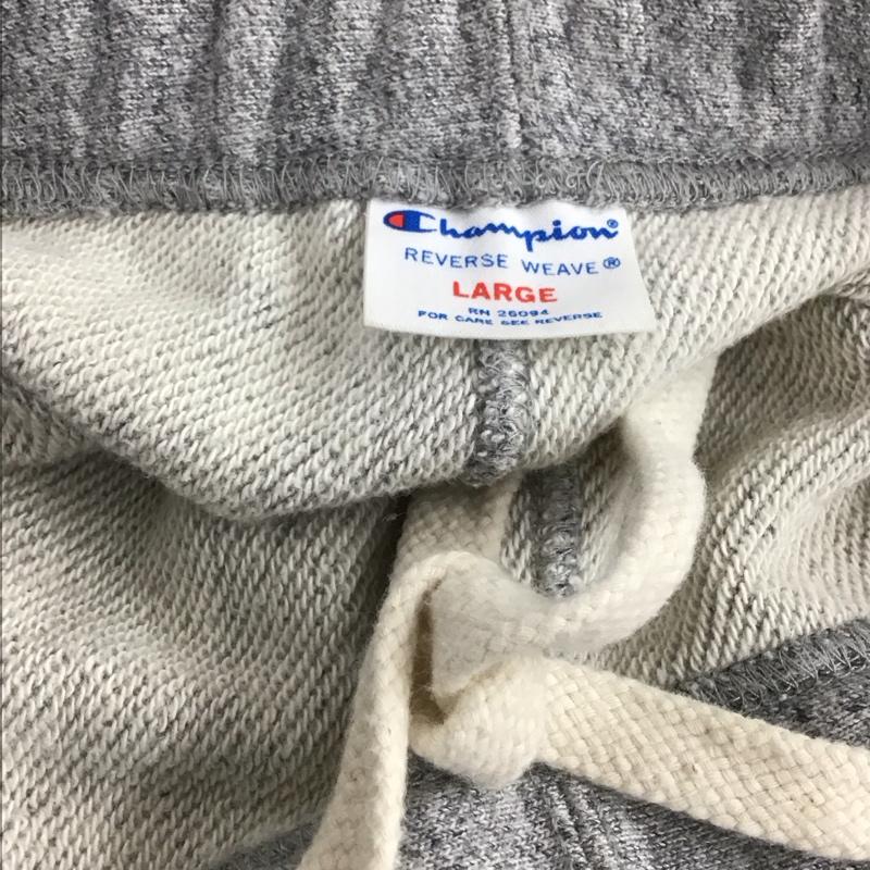 チャンピオン Champion パンツ ショートパンツ ショートパンツ ハーフパンツ カジュアルパンツ スウェットパンツ L ロゴ、文字 灰 / グレー / gray メンズ USED 古着 中古 10154016