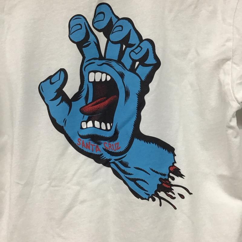 サンタクルーズ SANTA CRUZ Tシャツ 半袖 半袖カットソー プリントTシャツ クルーネックカットソー M プリント 白 / ホワイト / white メンズ USED 古着 中古 10154018