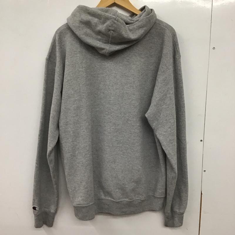 チャンピオン Champion パーカー 長袖 長袖パーカー プルオーバーパーカー スウェット L ロゴ、文字 灰 / グレー / gray メンズ USED 古着 中古 10154020