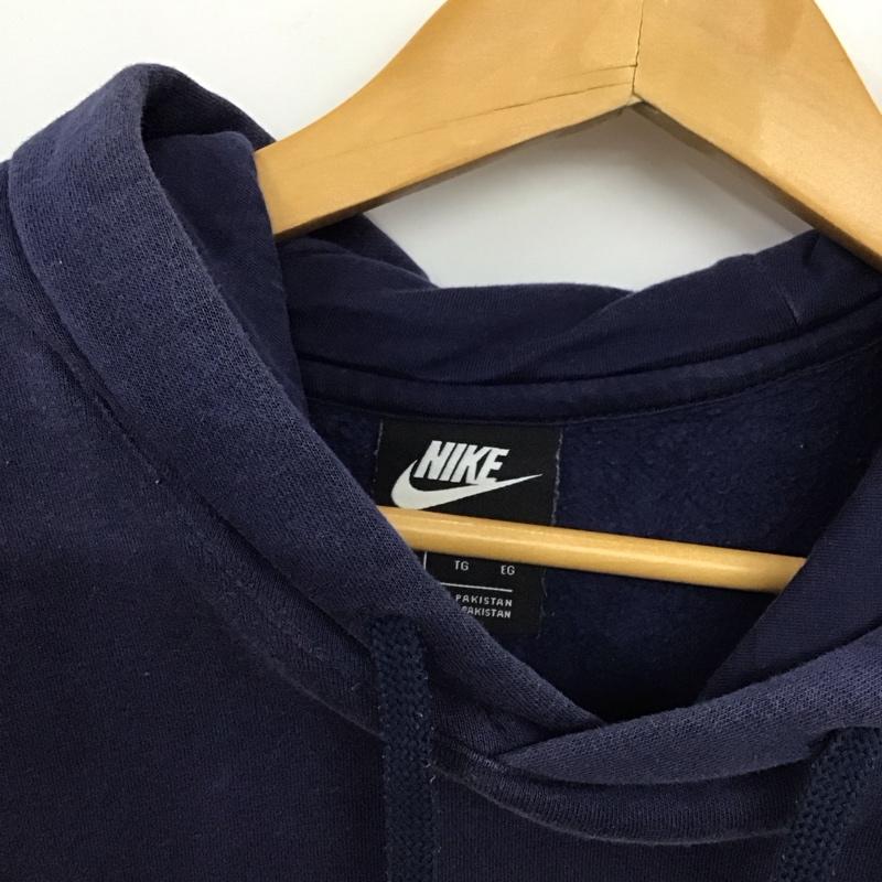 ナイキ NIKE パーカー 長袖 長袖パーカー プルオーバーパーカー スウェット XL ロゴ、文字 紺 / ネイビー / navy メンズ USED 古着 中古 10154021