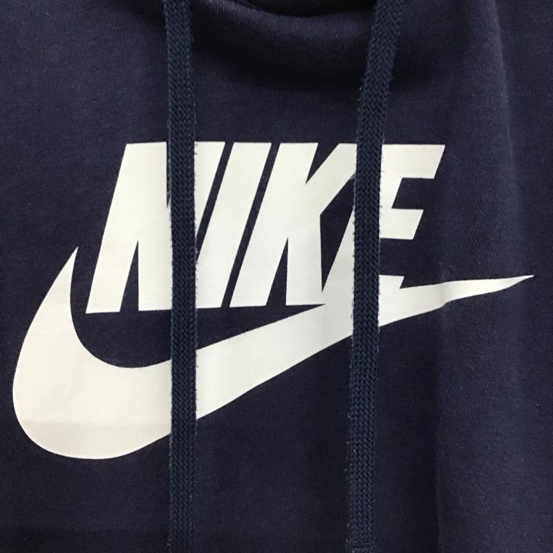 ナイキ NIKE パーカー 長袖 長袖パーカー プルオーバーパーカー スウェット XL ロゴ、文字 紺 / ネイビー / navy メンズ USED 古着 中古 10154021