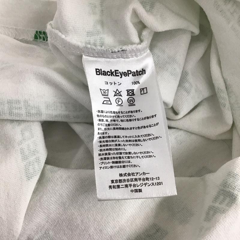 ブラックアイパッチ Black eye patch Tシャツ 半袖 半袖カットソー プリントTシャツ クルーネックカットソー S プリント 白 / ホワイト / white メンズ USED 古着 中古 10154022