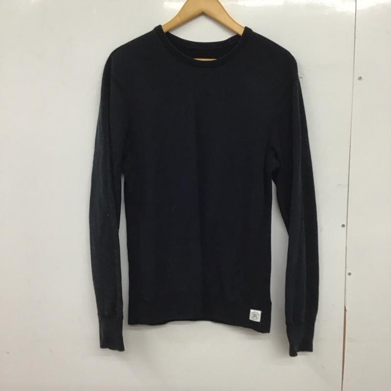 レイニングチャンプ REIGNING CHAMP トレーナー 長袖 長袖トレーナー スウェット クルーネック プルオーバー S 無地 黒 / ブラック / black メンズ USED 古着 中古 10154024